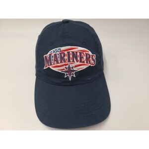 Vintage Seattle Mariners American Flag Emerald Queen Hotel & Casinos Hat Cap MLB